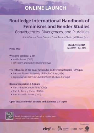 Online Launch of the Routledge International Handbook of Feminisms and Gender Studies | March 13th 2025 | 2pm (GMT) 3pm (CET)